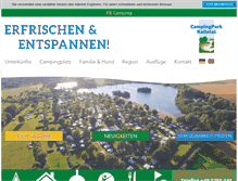 Tablet Screenshot of campingpark-kalletal.de
